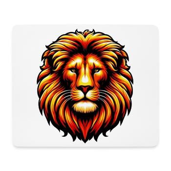 Lion - Mouse Pad (horizontal) - white - Front
