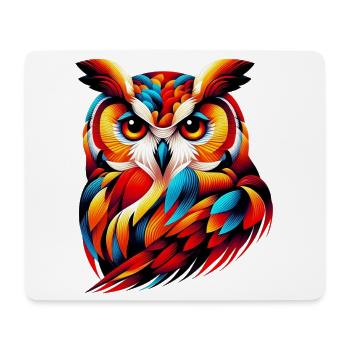 Hibou - Tapis de souris (format paysage) - blanc - Devant