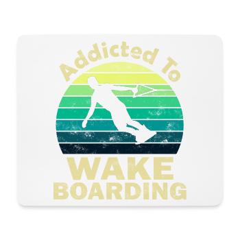 Wakeboard - Mousepad (Querformat) - Weiß - Vorne