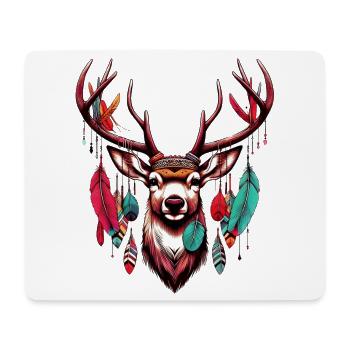 American Indian Deer American Red Indians - Mouse Pad (horizontal) - white - Front