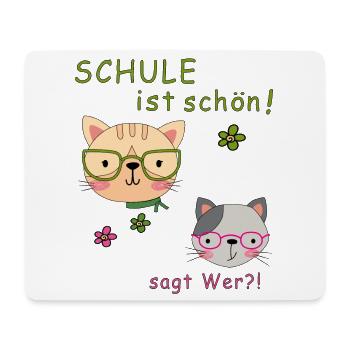 School is beautiful - Mouse Pad (horizontal) - white - Front