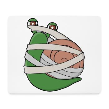 Mummy Snail - Mouse Pad (horizontal) - white - Front