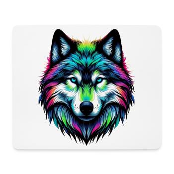 Wolf - Mouse Pad (horizontal) - white - Front