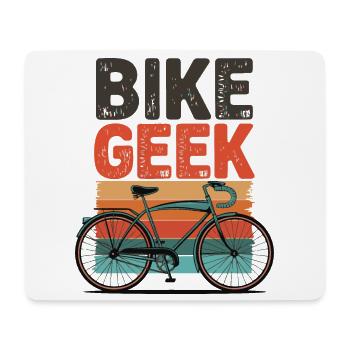 Bike Geek Retro Vibes - Mouse Pad (horizontal) - white - Front