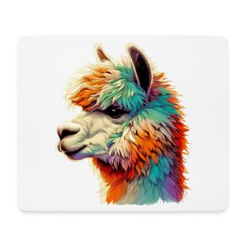 Alpaca - Mouse Pad (horizontal) - white - Front