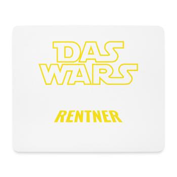 Rente Das wars - Glücklicher Rentner ich jetzt bin - Mousepad (Querformat) - Weiß - Vorne