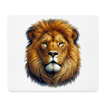 Lion - Mouse Pad (horizontal) - white - Front