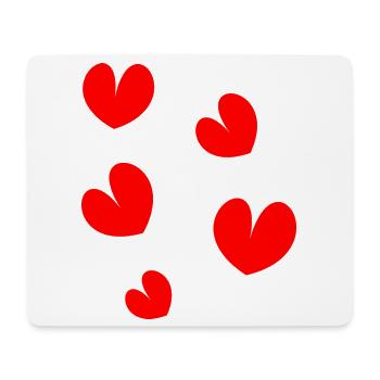 HEART. NOEL. CHRISTMAS. HEARTS. HEART. FATHER's DAY - Mouse Pad (horizontal) - white - Front