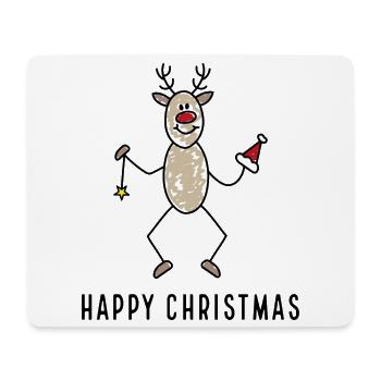 Joyeux Noël - Tapis de souris (format paysage) - blanc - Devant