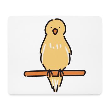 Canari mélodique - Tapis de souris (format paysage) - blanc - Devant