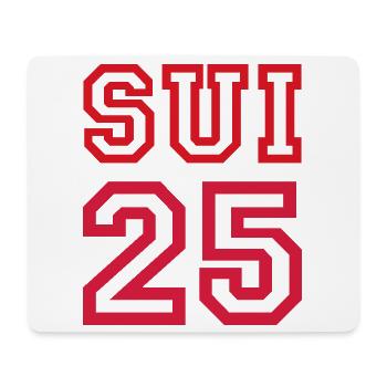 SUISSE Switzerland 2025 - Mouse Pad (horizontal) - white - Front