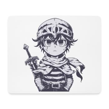 Little Forest Knight with Sword - Mouse Pad (horizontal) - white - Front