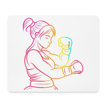 Kickboxer 90s - Mouse Pad (horizontal) - white - Front