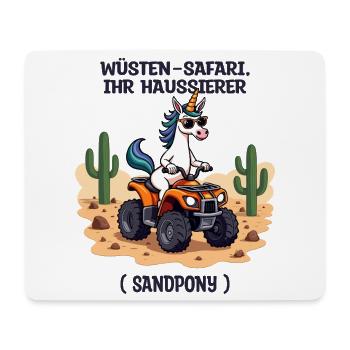 Desert Unicorn - Mouse Pad (horizontal) - white - Front