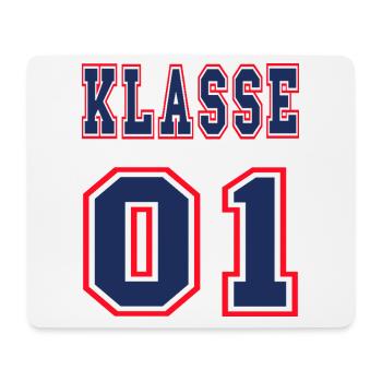 KLASSE 1 - Erstklässler Einschulung + Wunschname - Mousepad (Querformat) - Weiß - Vorne