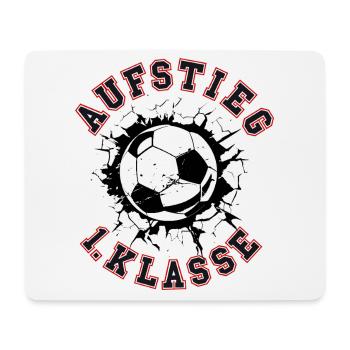 Fußball Einschulung 2025 Geschenk Schulkind Junge - Mousepad (Querformat) - Weiß - Vorne
