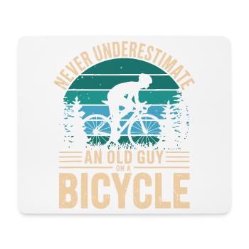 Vintage Cycling Tribute for Bike Enthusiasts - Mouse Pad (horizontal) - white - Front