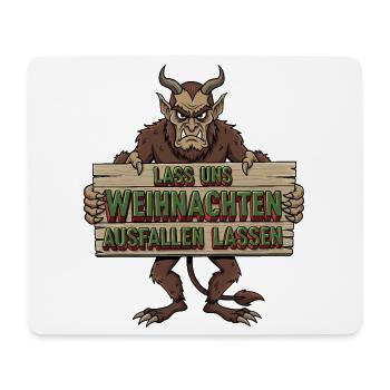 Lass uns Weihnachten ausfallen lassen - Mousepad (Querformat) - Weiß - Vorne
