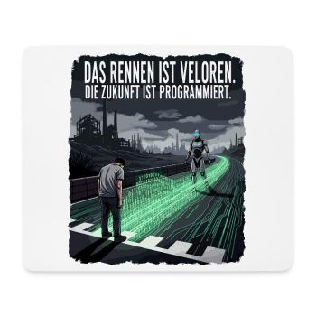 Zukunft Rennen - Mousepad (Querformat) - Weiß - Vorne