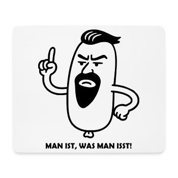 You are what you eat! in DESIRED COLOUR - Mouse Pad (horizontal) - white - Front