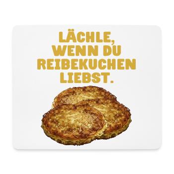 Potato pancakes funny saying Rievkooche - Mouse Pad (horizontal) - white - Front