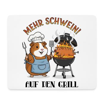 More pork! On the grill - Mouse Pad (horizontal) - white - Front