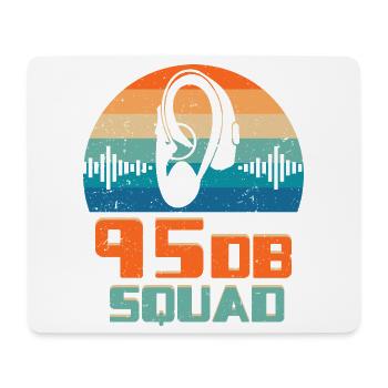 Deaf Deaf Hearing Impairment 95DB Squad - Mouse Pad (horizontal) - white - Front