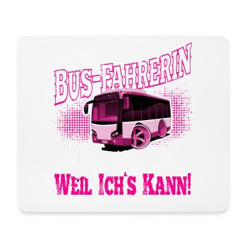 chauffeur de bus - Tapis de souris (format paysage) - blanc - Devant
