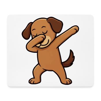 Dabender Dog Cartoon - Mouse Pad (horizontal) - white - Front
