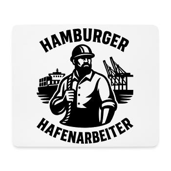 Hamburger Hafenarbeiter - Mousepad (Querformat) - Weiß - Vorne