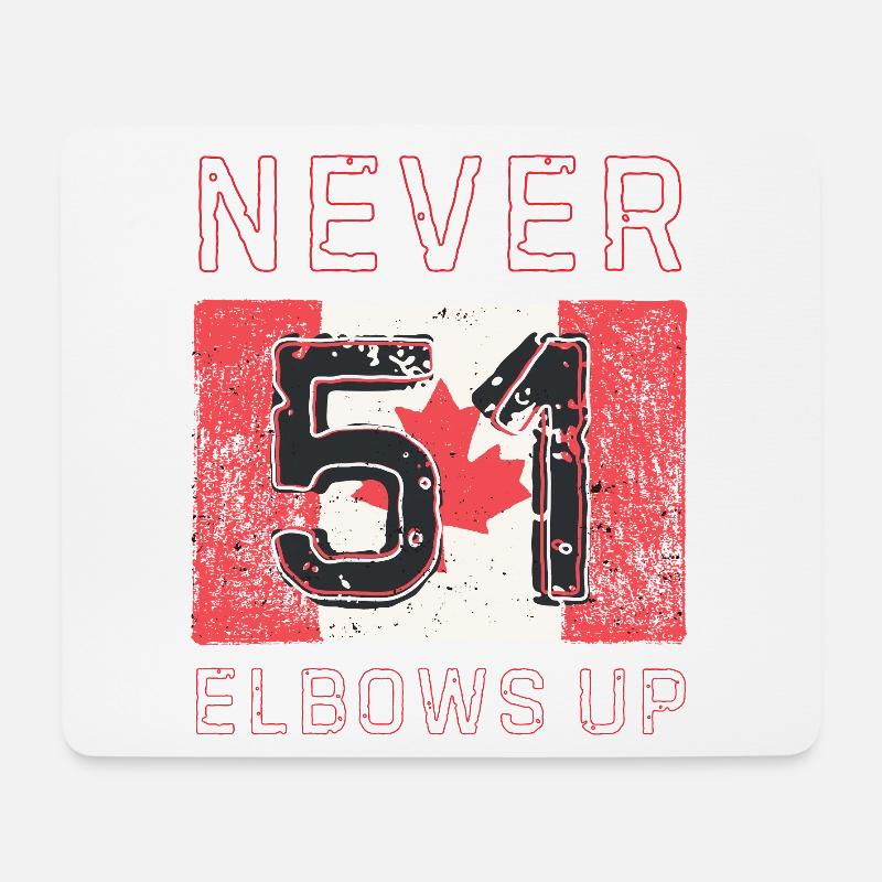 Ellbogen hoch Kanada Protest T-Shirt - Mousepad (Querformat) - Weiß