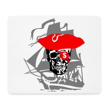 Pirat - Mousepad (Querformat) - Weiß - Vorne