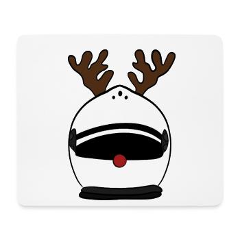 Casque w - Tapis de souris (format paysage) - blanc - Devant