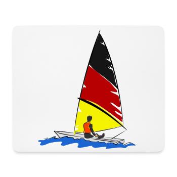 Segelboot - Mousepad (Querformat) - Weiß - Vorne