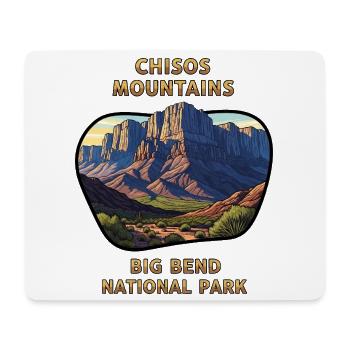 Big Bend National Park Chisos Mountains Hiking - Mouse Pad (horizontal) - white - Front