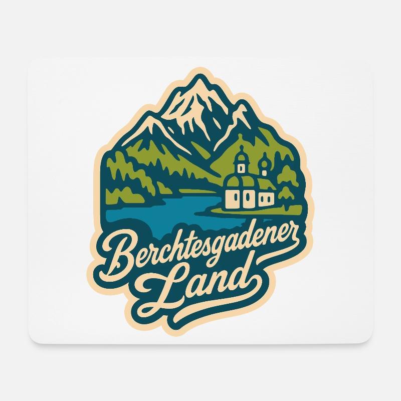 Berchtesgadener Land - Mousepad (Querformat) - Weiß
