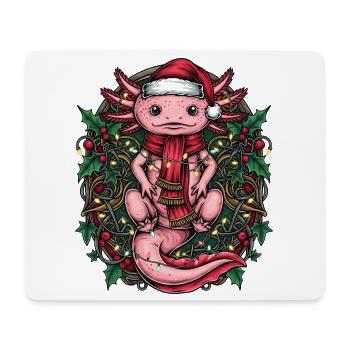 Cadeau de chemise de Noël Axolotl drôle - Tapis de souris (format paysage) - blanc - Devant