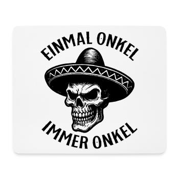 Einmal Onkel, Immer Onkel - Mousepad (Querformat) - Weiß - Vorne