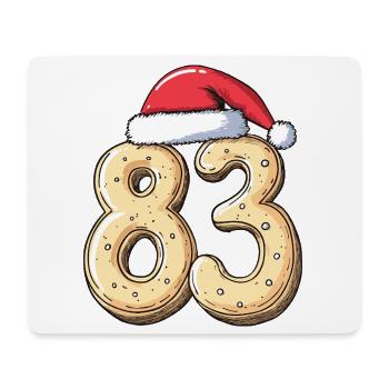 83 Number Biscuit Christmas - Mouse Pad (horizontal) - white - Front