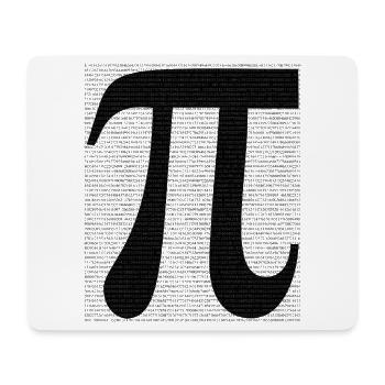 Mathématiques du symbole pi avec valeur numérique - Tapis de souris (format paysage) - blanc - Devant