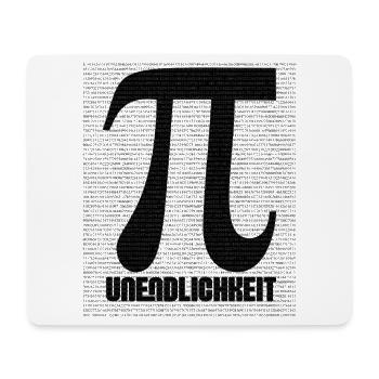 Pi Zeichen aus Zahlenmuster - Mousepad (Querformat) - Weiß - Vorne
