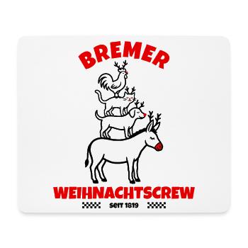 Bremen Town Musicians – Christmas Edition Bremen - Mouse Pad (horizontal) - white - Front