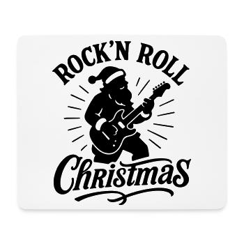 Christmas time Xmas weihnachten rock'n roll Santa  - Mousepad (Querformat) - Weiß - Vorne