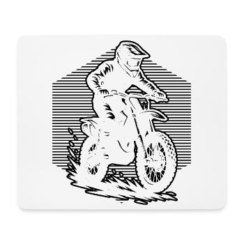 Statement for all motocross - Mouse Pad (horizontal) - white - Front