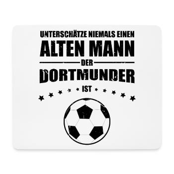 Old Man - Dortmunder | Retro Vintage Edition - Mouse Pad (horizontal) - white - Front