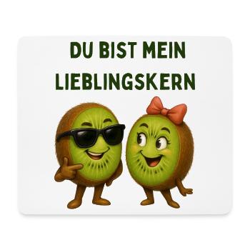 Lieblingskern Kiwis im Stil - Mousepad (Querformat) - Weiß - Vorne