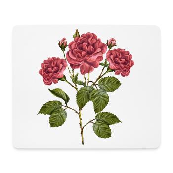 Blumen - Mousepad (Querformat) - Weiß - Vorne