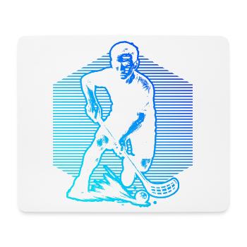 Motif floorball frais pour floorball - Tapis de souris (format paysage) - blanc - Devant