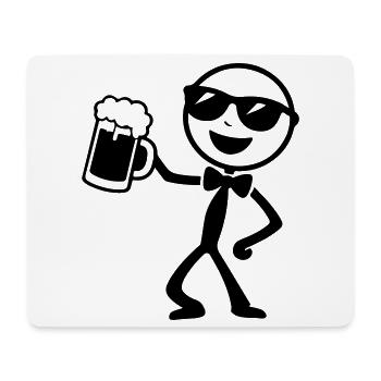 Bräutigam Strichmännchen Jga - Mousepad (Querformat) - Weiß - Vorne