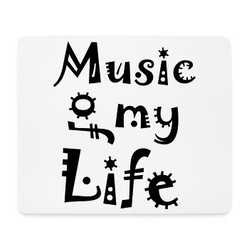 Music of my Life - Mouse Pad (horizontal) - white - Front